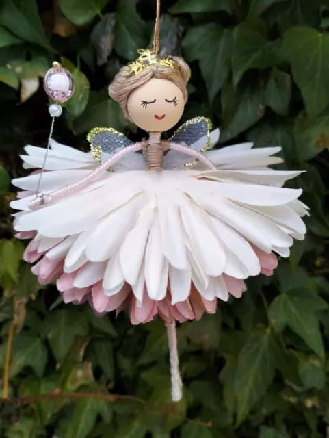 Fairy Doll Princess Pink Tones Original Handmade Birthday Gift 14cm Tall