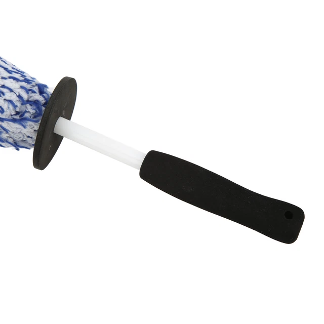 Car Wheel Hub Tire Cleaning Brush Cloth Set Blue For Truck Bicycle Exhaust