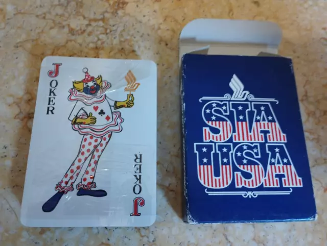 GAME SIA USA SINGAPORE AIRLINES Playing Cards NEW Deck Vintage BOX