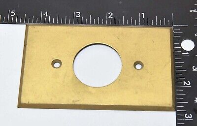 Vintage Large Hole Outlet Brass Switch Plates Cover   #1 3