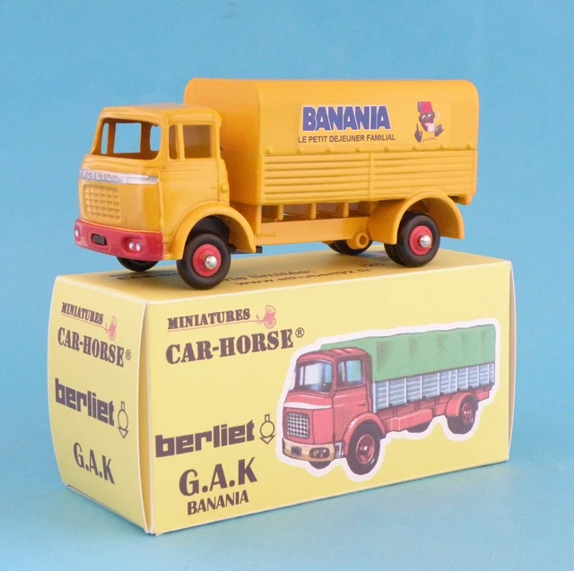 ANCIEN MINIALUXE CAMION Berliet Gak Bache Militaire Croix Rouge 1/43