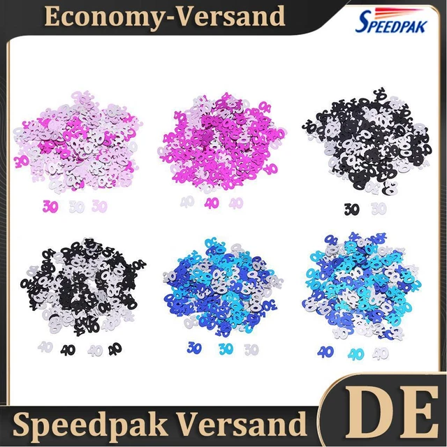 Prosperveil 600 pezzi decorazioni tavolo coriandoli glitter numeri coriandoli paglia