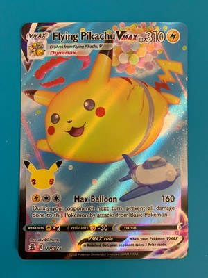pokemon celebrations flying pikachu vmax