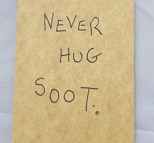 Clive's Cats Bookmark - Never Hug Soot 3