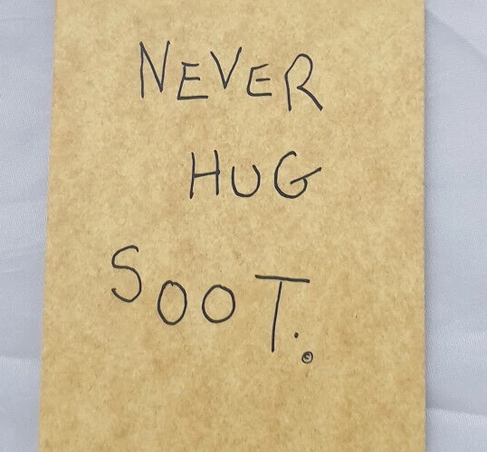 Clive's Cats Bookmark - Never Hug Soot 3
