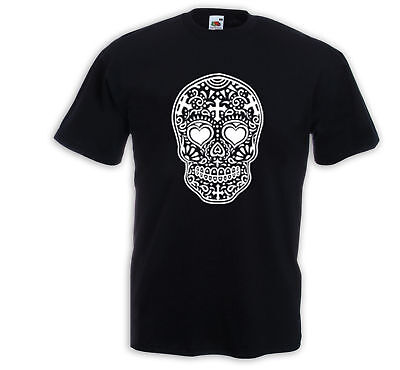 Mexican T-shirt Mariachi 3 Sugar Skull Rockabilly Tatuaggio Muertos