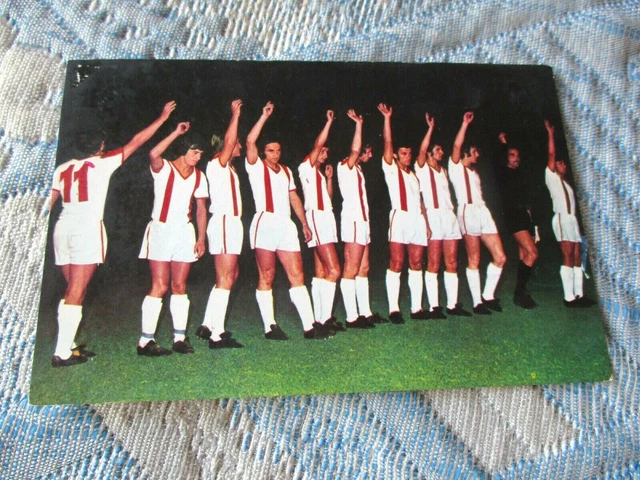 Carte Postale Benfica Lisbonne – Saison 1974-1975, Vintage, état Impeccable