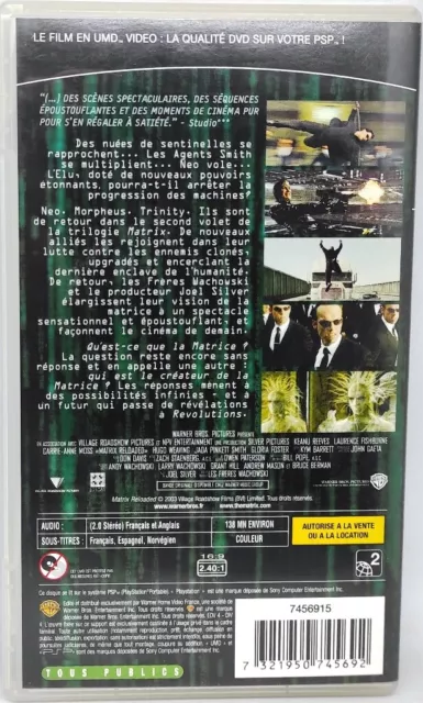 Matrix Reloaded UMD Vidéo PSP Games And Toys P22 2