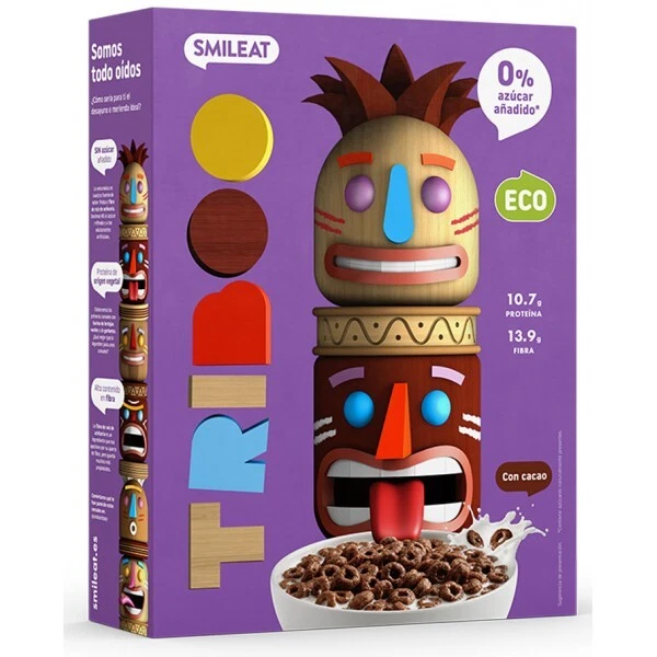 Smileat - Cereales Con Cacao 0% Azucar Añadido (300 G)