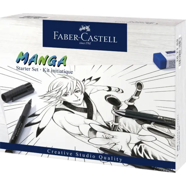 FABER-CASTELL Tuschestift PITT artist pen Manga Starter Set Faber-Castell 167152