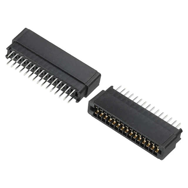 Scheda Bordo Connettore Nero Presa Destra Angolo 30 Pin 2.54mm Passo 2pz