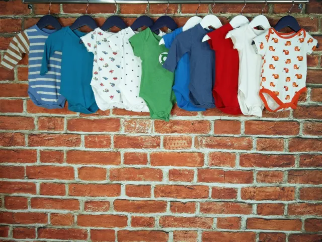 Baby Boys Bundle Age 3-6 Months J Lewis Next M&S Mothercare Vest Bodysuit 68Cm