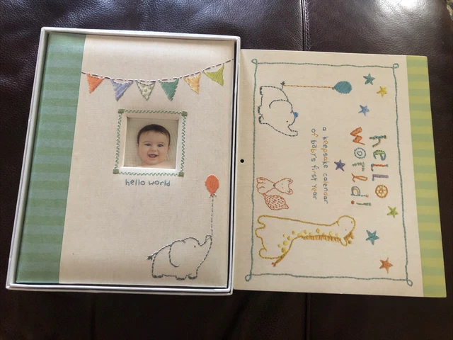 Gibson Baby Book And Calendar Set Brand New In Box Cathy Heck Hello World