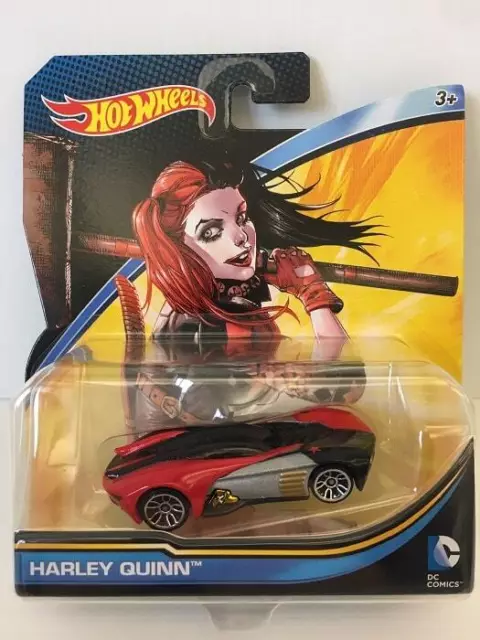 Hot Wheels - DC Comics HARLEY QUINN Batman Auto Modellino Character Cars Metallo