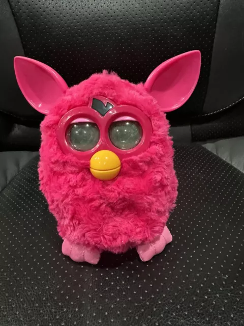 Furby Boom Interactive Toy Pet Hasbro 2012 Hot Pink TESTED & WORKS!