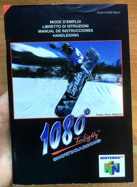 Jeu Nintendo 64 - 1080° TenEighty Snowboarding - Version PAL Avec Boîte Et Notice (bon état)