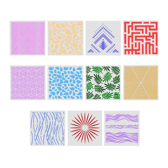 8 PZ MODELLO Da Colorare Stencil Modelli Di Disegno Bambini Pittura EUR - Foto 7