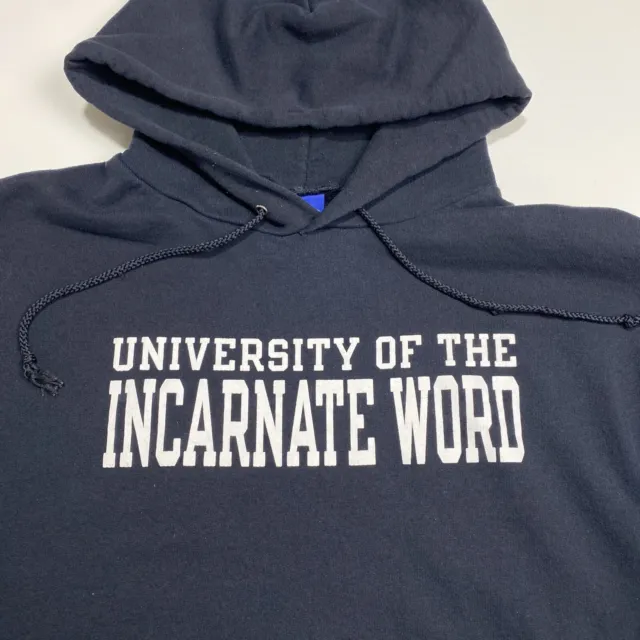 Champion UIW University of Incarnate Word Sweatshirt Hoodie - Size Large Black