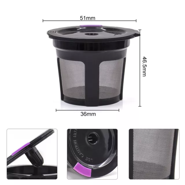 4PCS Refillable Reusable Coffee Filter Mesh Pods For Nespresso Maker Machine AU 3
