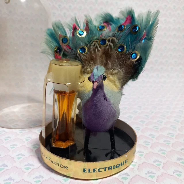 Electrique Perfume Max Factor Kitch Perfume And Peacock In Dome