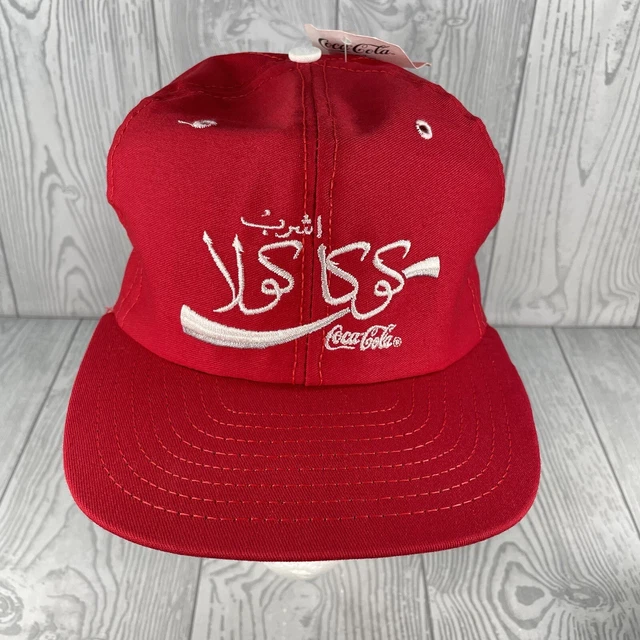 Vintage Morocco Coca Cola SnapBack Adjustable Hat Cap Red Nos Made In USA