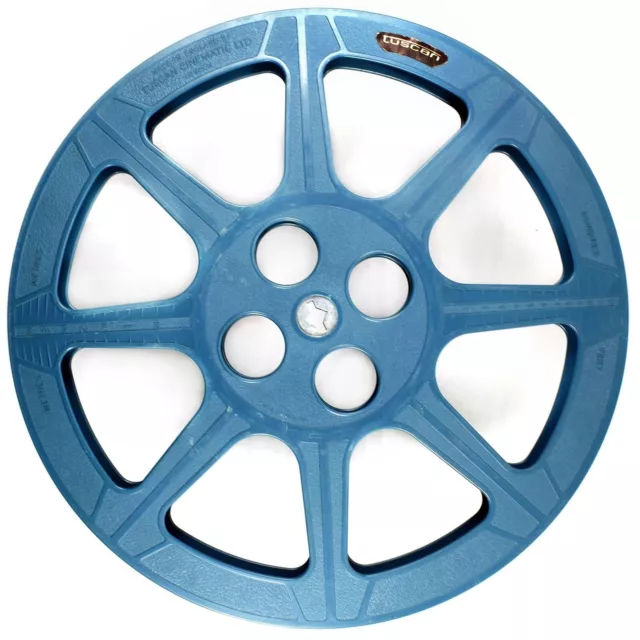 Carrete de película de cine de 16 mm 1200 ft carrete de recogida azul