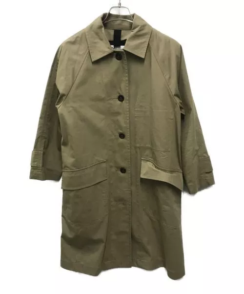 MHL WOMEN'S PROOFED COTTON NYLON TWILL Raglan Sleeve Coat Beige Size:0 ...