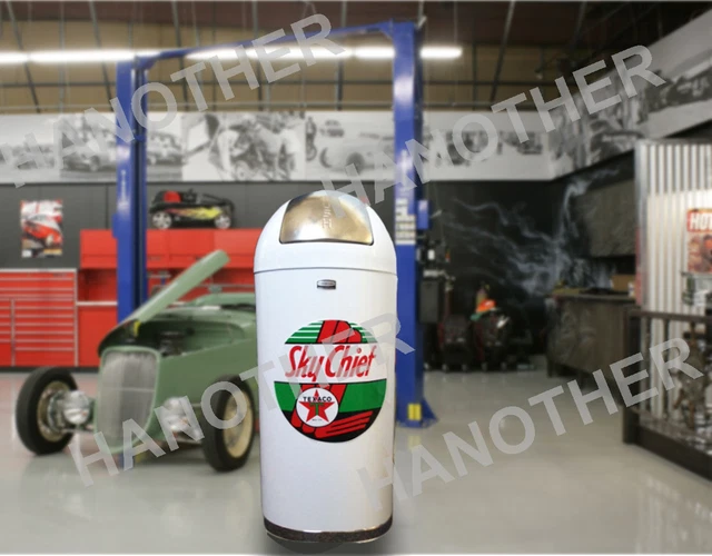 Texaco Sky Chief Retro Style Large 14" Trash Can Decal Sticker Hot Rod Gasoline
