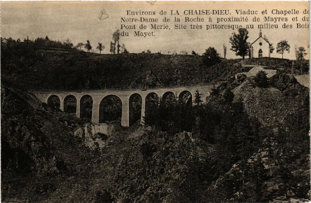 CPA AK Env. de la CHAISE-DIEU. Viaduc et Chapelle de Notre-Dame (517498)