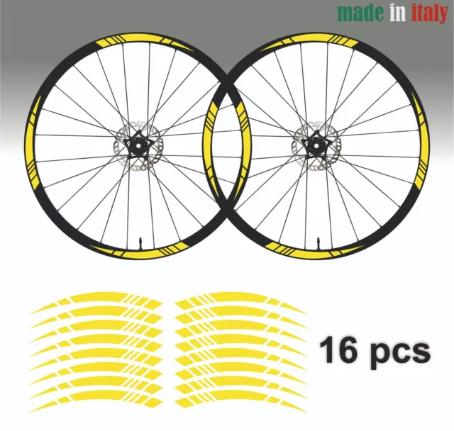 Adesivi per Cerchi Bici 26 - 27,5 - 28-29 Pollici Ruota MTB Mountain Bike B0006