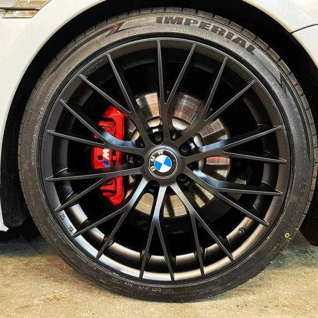 4 pegatinas de pinza de freno BMW M Performance pegatinas resistentes al calor tuning E92 F30 3