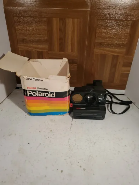 Polaroid Sonar OneStep Pronto Land Instant Camera Vintage - Untested with box