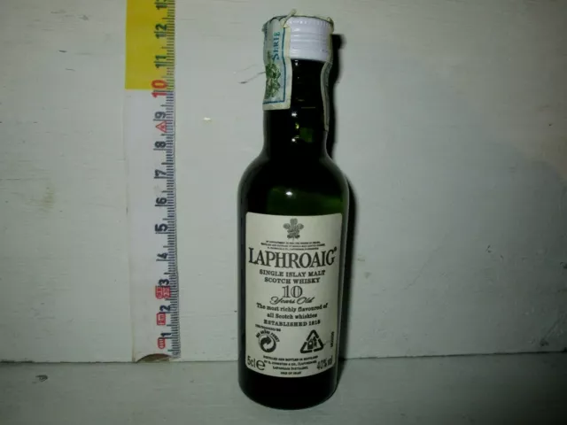 miniature mignon whisky LAPHROAIG 10 years old SINGLE MALT