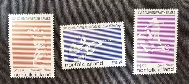 1998 Norfolk Island "XVI Commonwealth Games" Stamps - Set of 3 single - VF/MUH
