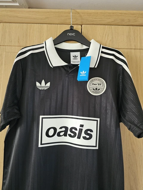 NEW! ADIDAS OASIS Live 2025 Tour Jacquard Jersey Black, Size