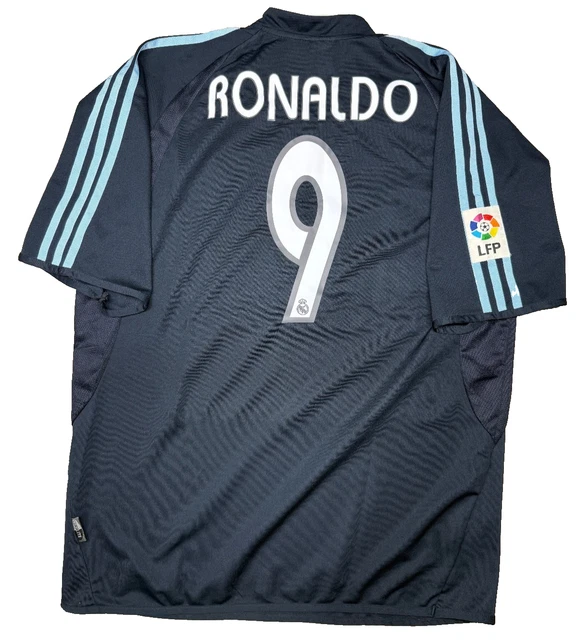 MAGLIA CALCIO VINTAGE camiseta Real Madrid RONALDO Adidas Siemens