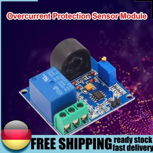 Detection Sensor Module 5A Relay Overcurrent Over-Current Protection Switch DE