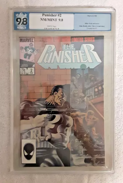 Punisher Limited Series 2 - Feb 1986 - Mike Zeck Art - Pgx 9.8 Nm/M * Not Cgc *