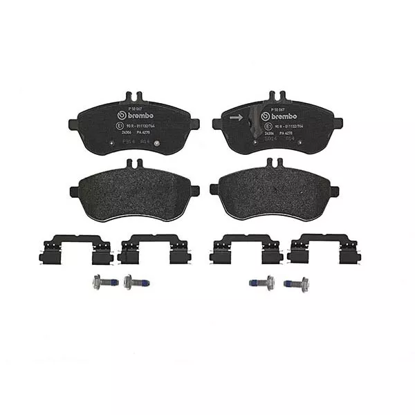 P50067 Front Brake Pad Set 2x Pads Prepared For Wear Indicator Spare By Brembo