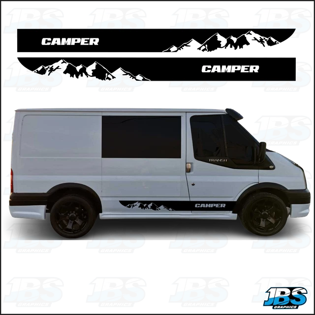 Ford Transit MK7 SWB Kompatibel CAMPER Van Wohnmobil GRAFIK AUFKLEBER 106