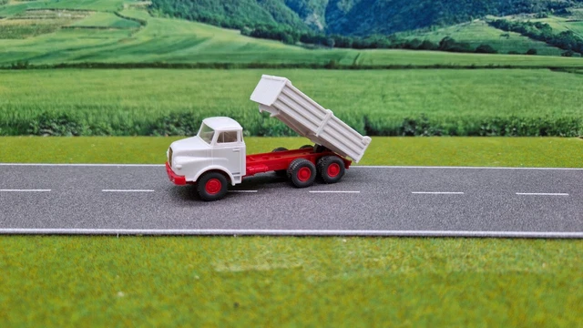 WIKING HO 1/87 TRUCK CAMION MAN BÜSSING BS 16 REMORQUE TRAILER HOLDMANN #8490139