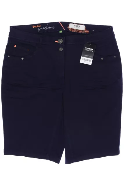 CECIL Shorts Damen kurze Hose Hotpants Gr. W32 Marineblau #ntwzqse