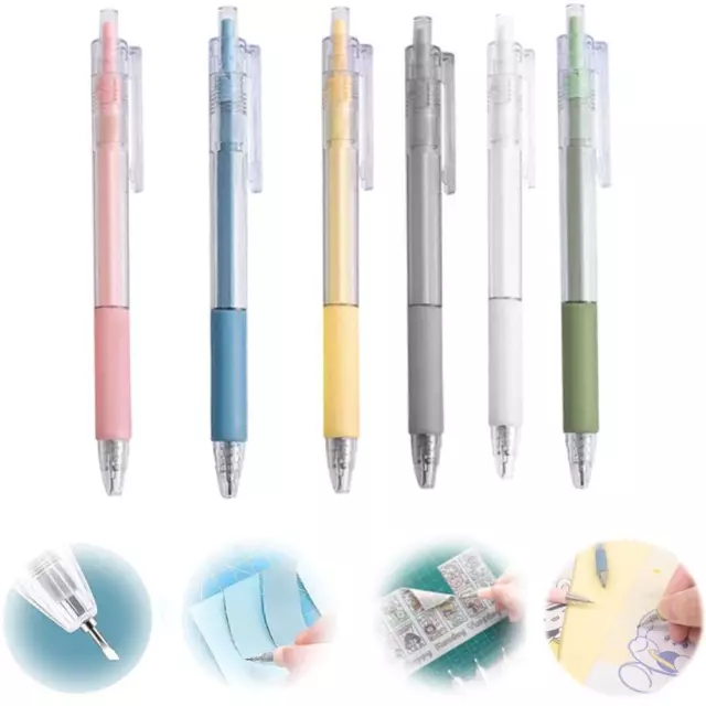 1-6pc Carving Knife Puncher Paper Cutter Scrapbooking DIY Craft Paper Cutter Pen