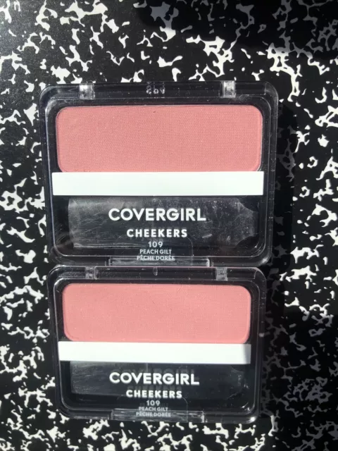 CoverGirl Cheekers Blush- Peach (Bundle of 2)