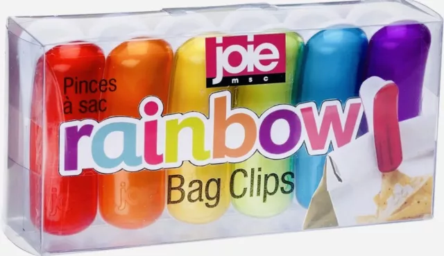 Joie Bag Clips - Rainbow 6 In A Pack