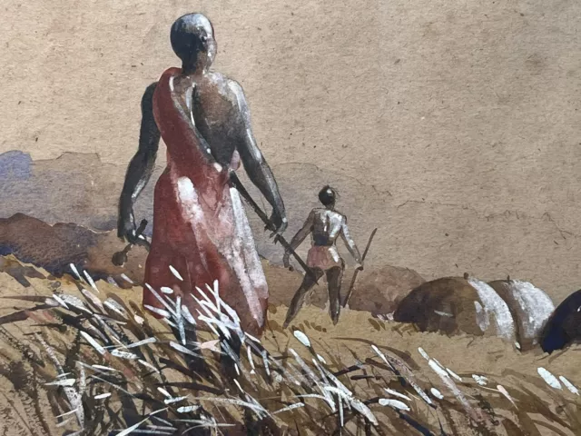Early to Mid 20th C painting of African Tribesman - Professional - Sekoto era