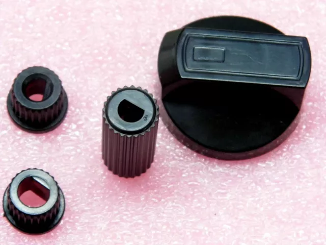 Manette Bouton plastique couleur noir universel pour FOUR, PLAQUE, CUISINIÈRE