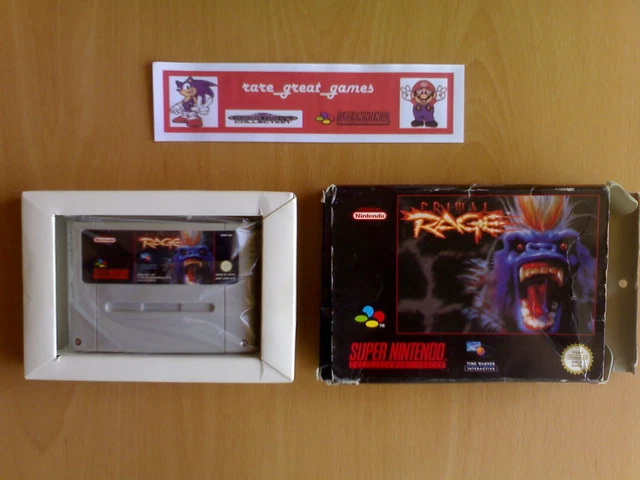 Jeu ★ PRIMAL RAGE Super Nintendo SNES Super NES PAL FR ☆ Bon état et rare