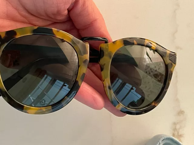 Karen Walker Harvest Sunglasses Tortoise Case Included EUC