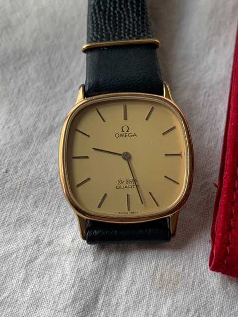 Omega De Ville Quartz Ref. 191.0125 cassa placcata oro 1365 Anno 1980 pochette